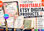 design profitable etsy digital products, etsy planners and printable invitations